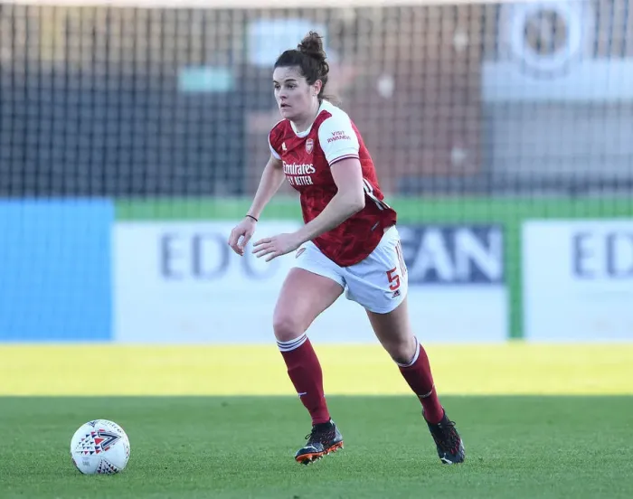 Framed Print : Arsenal's Jennifer Beattie in Action: FA WSL Match vs Birmingham City Women (2020-21) Framed Print : Arsenal's Jennifer Beattie in Action: FA WSL Match vs Birmingham City Women (2020-21)