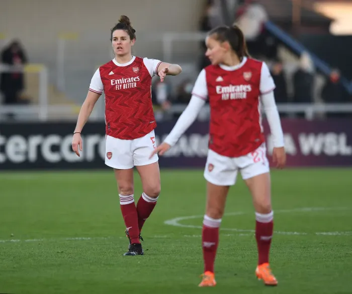 Framed Print : Arsenal's Jennifer Beattie in Action: FA WSL Match vs Birmingham City Women (2020-21) Framed Print : Arsenal's Jennifer Beattie in Action: FA WSL Match vs Birmingham City Women (2020-21)