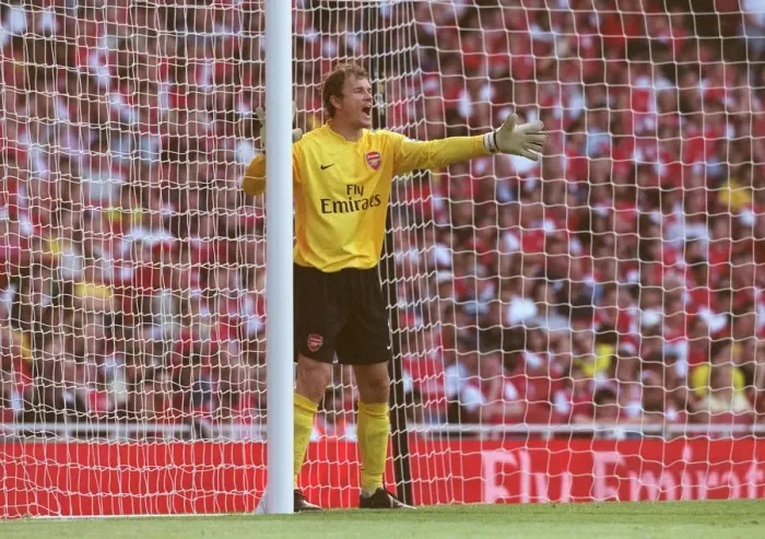 Framed Print : Arsenal's Jens Lehmann Celebrates Shutout Against Sheffield United, FA Premiership 2006