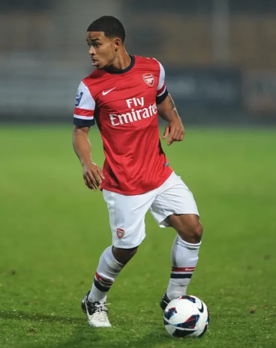 Framed Print : Arsenal's Jernade Meade Scores in U21 Victory: Arsenal 2-0 Reading, Barclays Premier League