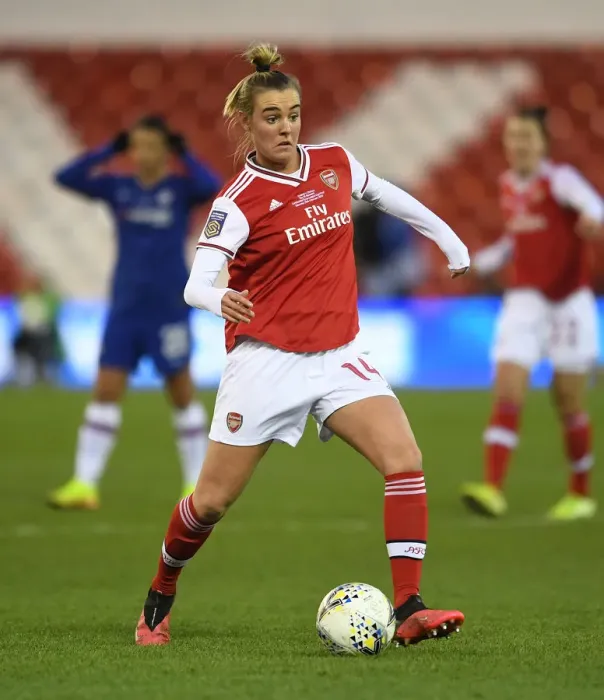 Framed Print : Arsenal's Jill Roord Shines in FA Womens Continental League Cup Final Against Chelsea