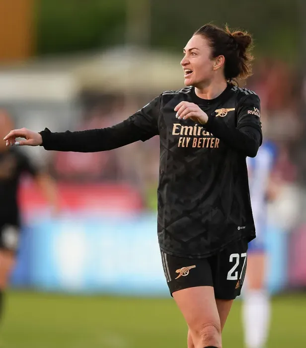 Framed Print : Arsenal's Jodie Taylor in Action: FA Women's Super League Showdown Against Brighton (2022-23)
