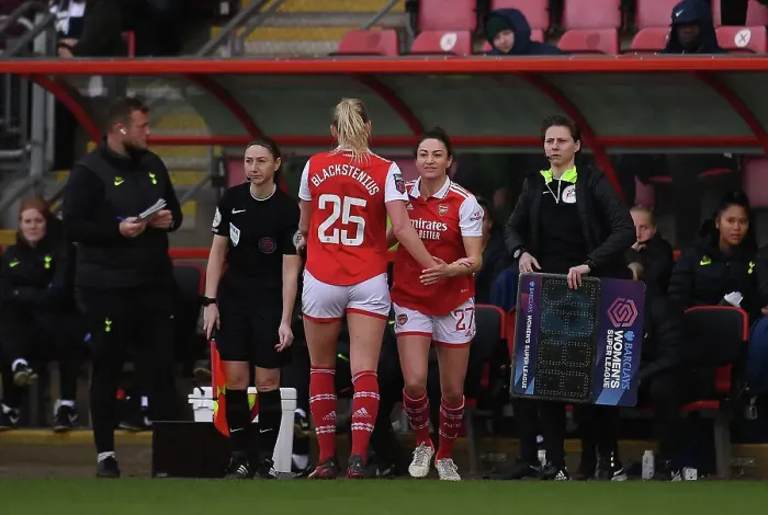 Framed Print : Arsenal's Jodie Taylor Substitutes In Against Tottenham Hotspur in FA Women's Super League Clash Framed Print : Arsenal's Jodie Taylor Substitutes In Against Tottenham Hotspur in FA Women's Super League Clash