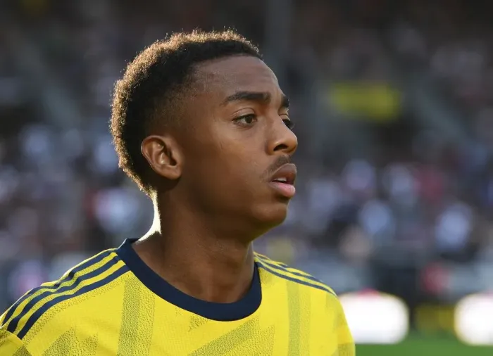 Framed Print : Arsenal's Joe Willock in Action: Pre-Season Clash against Angers, France, 2019