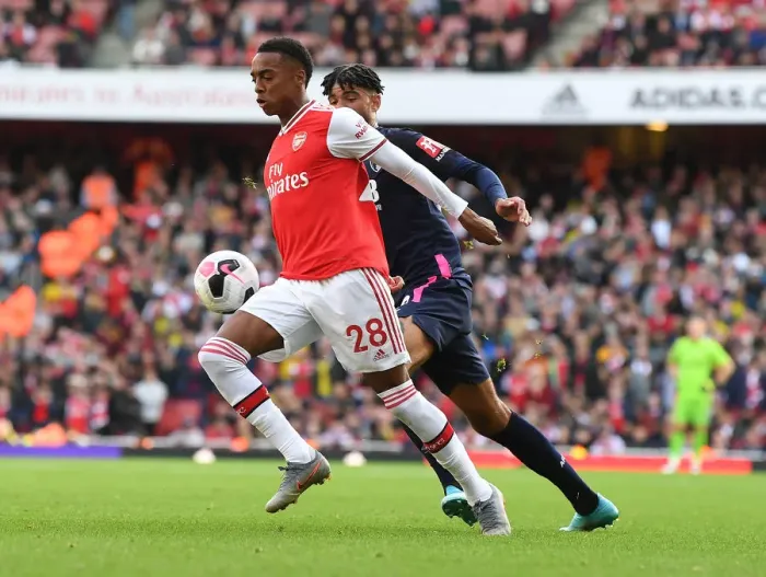 Framed Print : Arsenal's Joe Willock Shines in Premier League Clash Against AFC Bournemouth Framed Print : Arsenal's Joe Willock Shines in Premier League Clash Against AFC Bournemouth