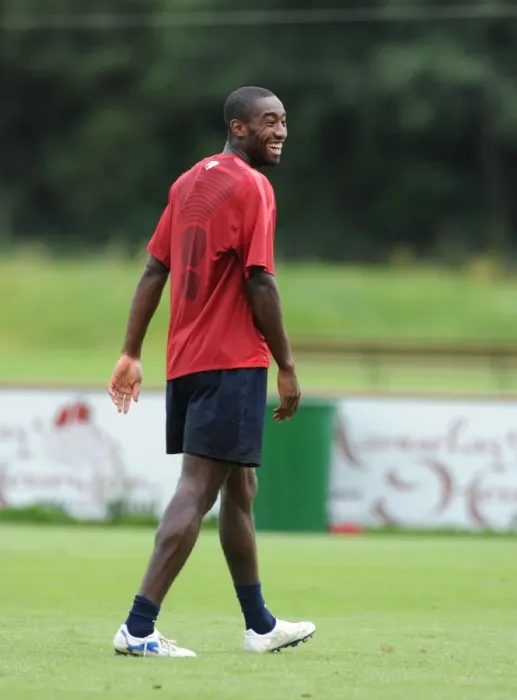 Framed Print : Arsenal's Johan Djourou at 2010 Training Camp, Austria