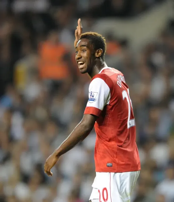 Framed Print : Arsenal's Johan Djourou in Action during the Intense 3-3 Barclays Premier League Battle at White Hart Lane, April 2011