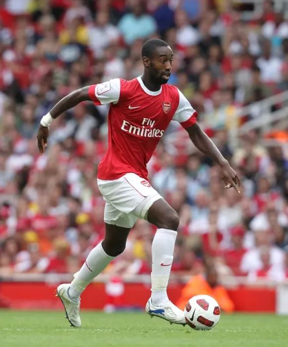 Framed Print : Arsenal's Johan Djourou Celebrates Emirates Cup Victory Over Celtic (3-2)