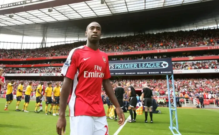 Framed Print : Arsenal's Johan Djourou Celebrates First Goal Against West Brom, 1-0 at Emirates Stadium, 2008 Framed Print : Arsenal's Johan Djourou Celebrates First Goal Against West Brom, 1-0 at Emirates Stadium, 2008