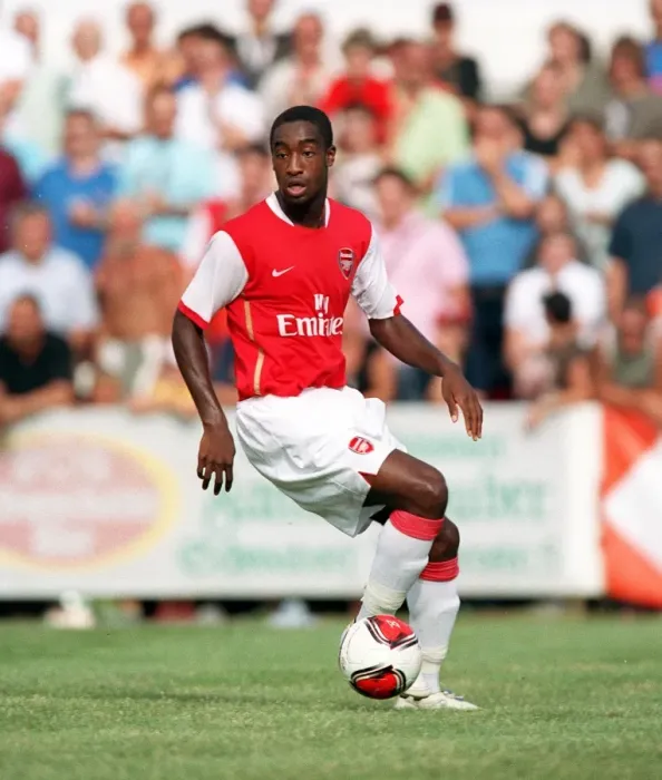 Framed Print : Arsenal's Johan Djourou Shines in 8-1 Pre-Season Victory over Schwadorf (July 2006)