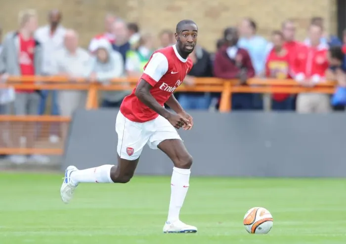 Framed Print : Arsenal's Johan Djourou Stars in 4-0 Pre-Season Win over Barnet Framed Print : Arsenal's Johan Djourou Stars in 4-0 Pre-Season Win over Barnet