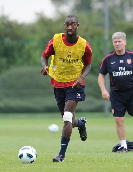 Arsenal's Johan Djourou at Training: Pre-Season 2010-11, London Colney