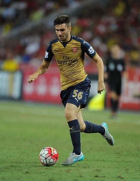 Arsenal's Jon Toral in Action against Singapore XI during Barclays Asia Trophy