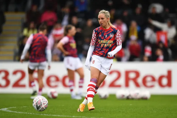 Framed Print : Arsenal's Jordan Nobbs Gears Up for FA WSL Clash Against Aston Villa