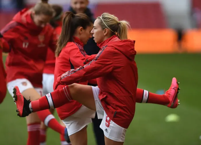 Framed Print : Arsenal's Jordan Nobbs Prepares for FA Womens Continental League Cup Final Showdown Against Chelsea Framed Print : Arsenal's Jordan Nobbs Prepares for FA Womens Continental League Cup Final Showdown Against Chelsea