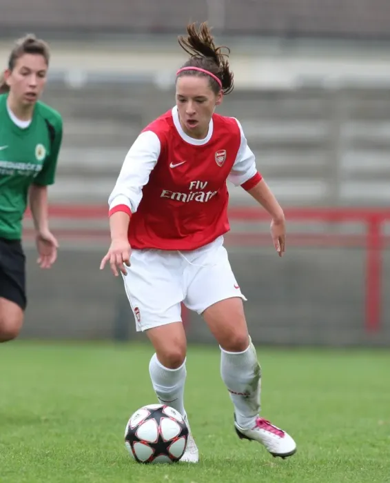 Framed Print : Arsenal's Jordan Nobbs Stars in Historic 9-0 UEFA Women's Champions League Win over ZFK Masinac