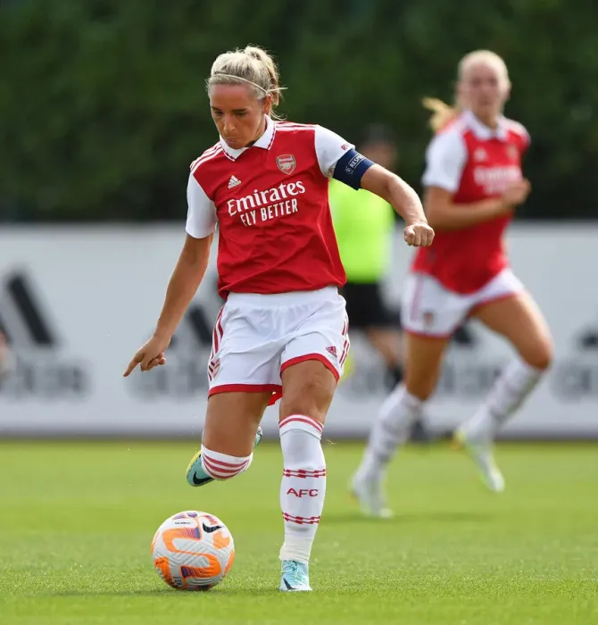 Framed Print : Arsenal's Jordan Nobbs Stars in Pre-Season Victory Against Brighton & Hove Albion Women Framed Print : Arsenal's Jordan Nobbs Stars in Pre-Season Victory Against Brighton & Hove Albion Women