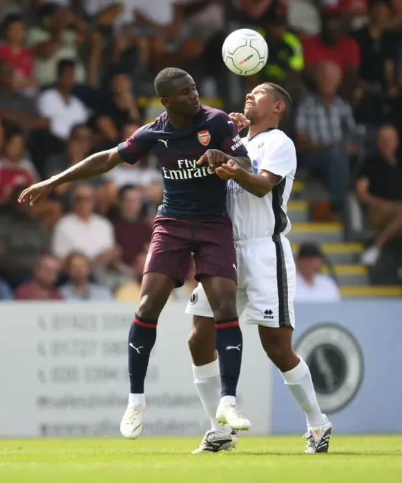 Framed Print : Arsenal's Jordi Osei-Tutu in Action: Pre-Season Clash at Borehamwood, 2018 Framed Print : Arsenal's Jordi Osei-Tutu in Action: Pre-Season Clash at Borehamwood, 2018