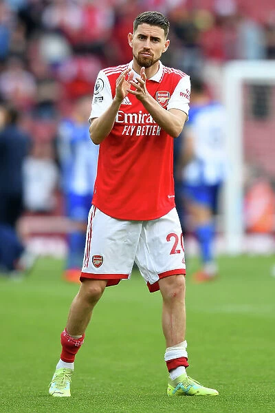 Arsenal's Jorginho Bids Farewell to Fans after Disappointing Loss to Brighton (Arsenal v Brighton & Hove Albion 2022-23)