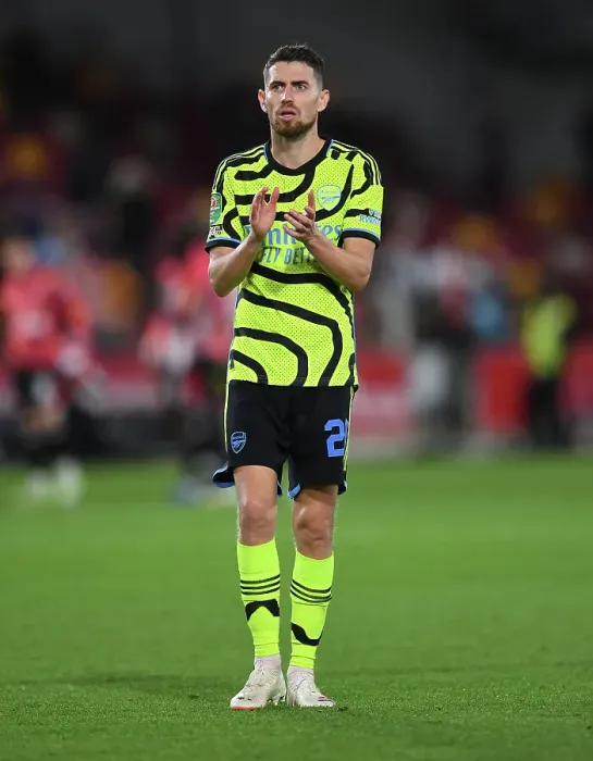 Framed Print : Arsenal's Jorginho Embraces Fans: Carabao Cup Triumph Celebration at Brentford Framed Print : Arsenal's Jorginho Embraces Fans: Carabao Cup Triumph Celebration at Brentford