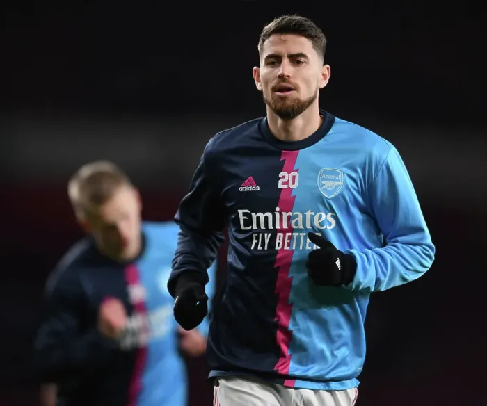 Framed Print : Arsenal's Jorginho Gears Up for Manchester City Showdown - Premier League 2022-23