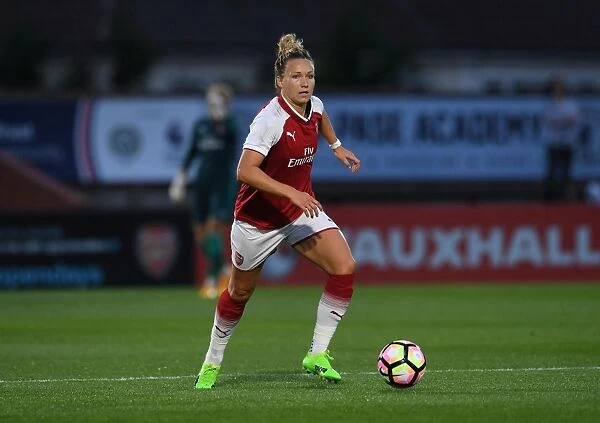 Arsenal's Josephine Henning in Action Against Everton Ladies: Pre-Season 2017-18