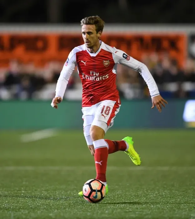 Framed Print : Arsenal's Journey to FA Cup Glory: Nacho Monreal in Action against Sutton United Framed Print : Arsenal's Journey to FA Cup Glory: Nacho Monreal in Action against Sutton United
