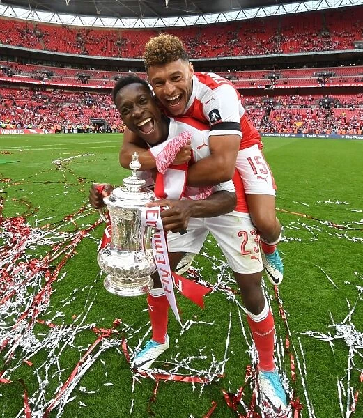 Arsenal's Jubilant Victory: Welbeck and Oxlade-Chamberlain Celebrate FA Cup Triumph