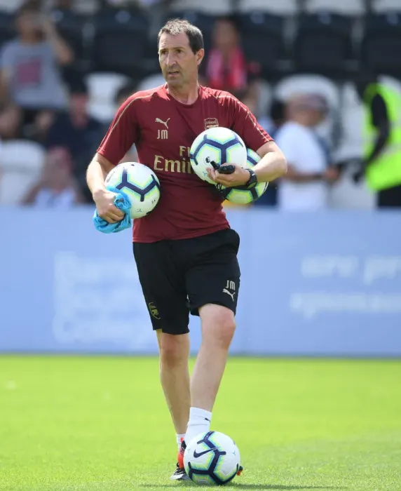 Framed Print : Arsenal's Julen Masach Oversees Pre-Season Training at Borehamwood