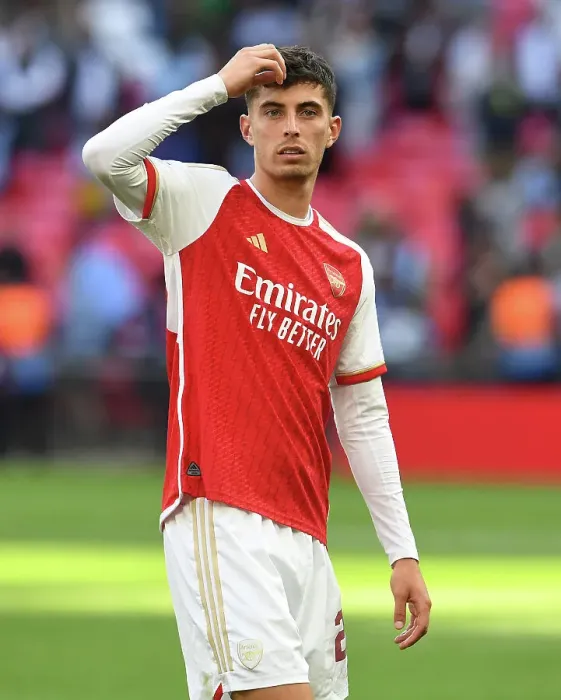 Framed Print : Arsenal's Kai Havertz at the FA Community Shield: Manchester City vs. Arsenal (2023-24)