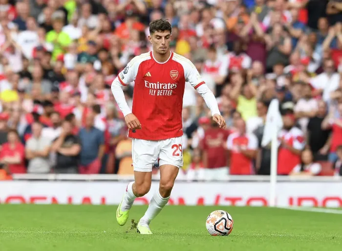 Framed Print : Arsenal's Kai Havertz Shines: Brilliant Debut in Arsenal vs. Nottingham Forest (2023-24) Framed Print : Arsenal's Kai Havertz Shines: Brilliant Debut in Arsenal vs. Nottingham Forest (2023-24)