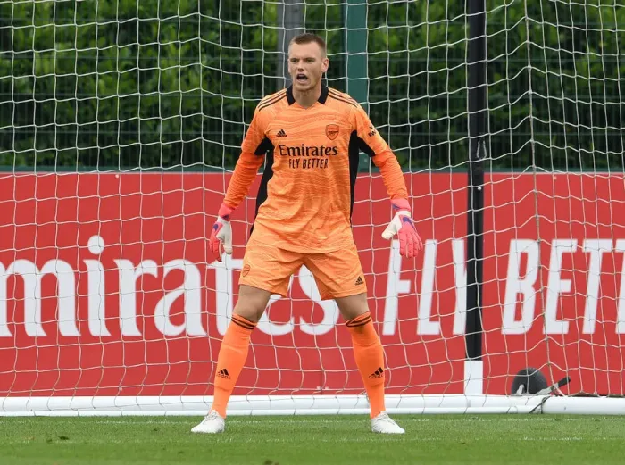 Framed Print : Arsenal's Karl Hein in Action: Arsenal vs Millwall Pre-Season Friendly (2021)