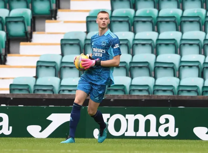Framed Print : Arsenal's Karl Hein in Action during Hibernian Pre-Season Friendly