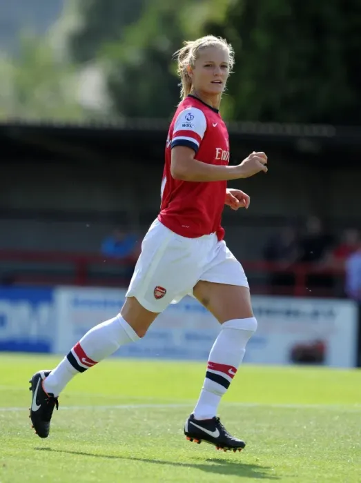 Framed Print : Arsenal's Katie Chapman in Action against Lincoln Ladies in FA WSL Match