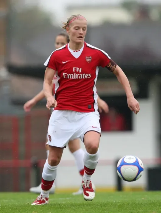 Framed Print : Arsenal's Katie Chapman Scores in Historic 9-0 UEFA Women's Champions League Victory Framed Print : Arsenal's Katie Chapman Scores in Historic 9-0 UEFA Women's Champions League Victory