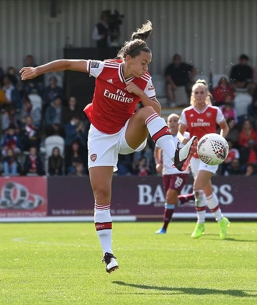 Arsenal's Katie McCabe in Action: Arsenal Women vs West Ham United (2019-20 WSL Match)