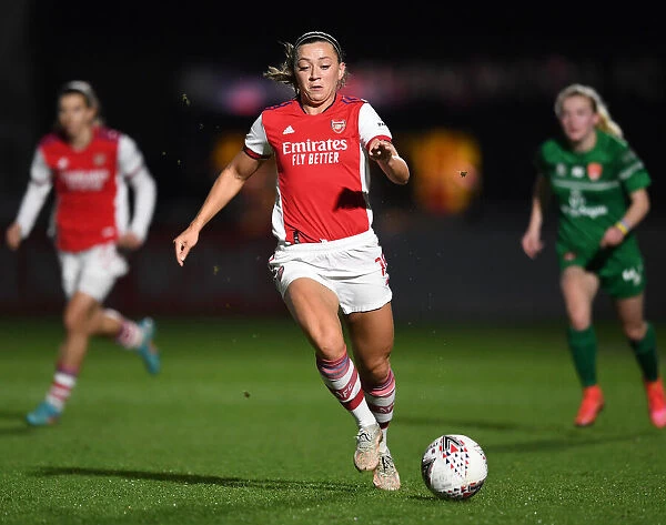 Arsenal's Katie McCabe in Action during FA Cup Quarterfinal vs Coventry United