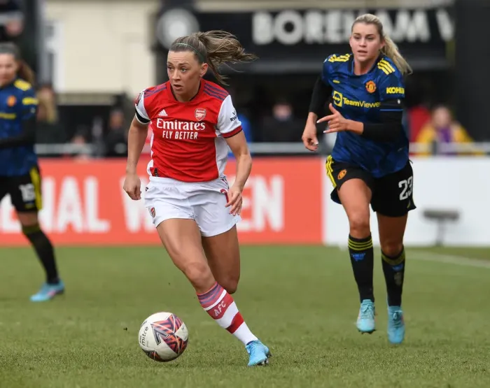Framed Print : Arsenal's Katie McCabe in Action: FA WSL 2021-22 - Arsenal Women vs Manchester United Women Framed Print : Arsenal's Katie McCabe in Action: FA WSL 2021-22 - Arsenal Women vs Manchester United Women