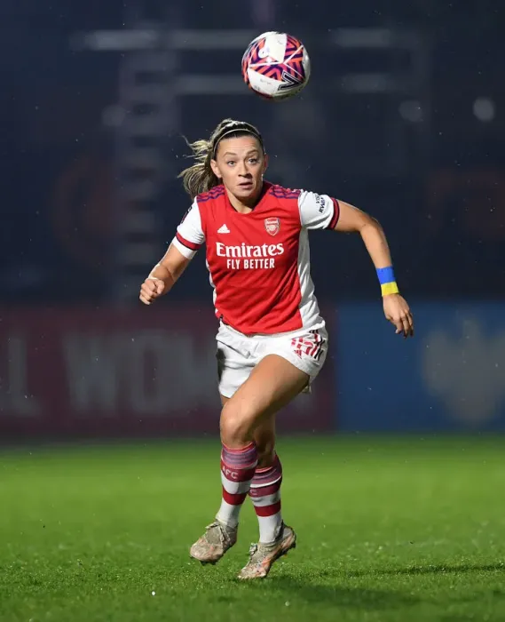 Framed Print : Arsenal's Katie McCabe in Action: FA WSL Match vs. Reading Women, 2021-22