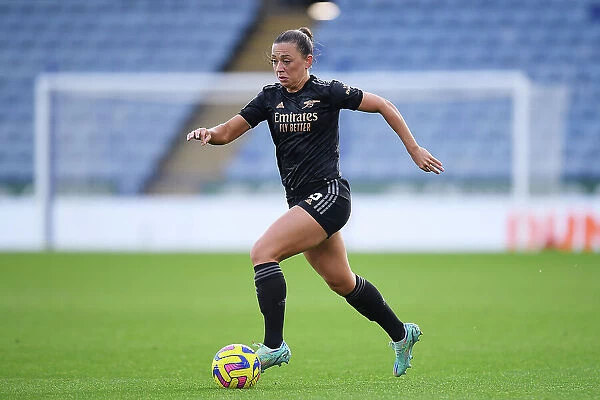 Arsenal's Katie McCabe in Action against Leicester City in the Barclays Women's Super League