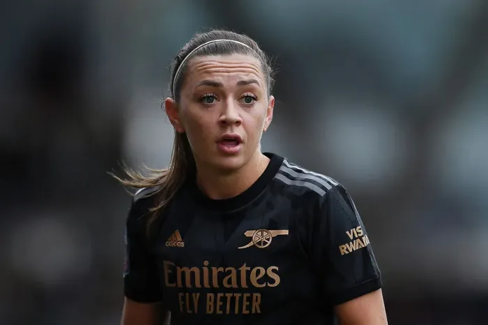 Framed Print : Arsenal's Katie McCabe in Action against Manchester City - Barclays Women's Super League 2022-23