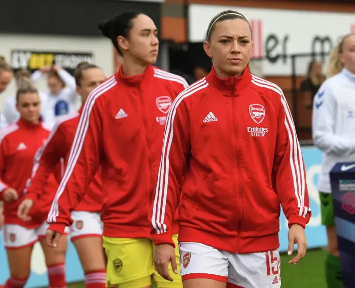 Framed Print : Arsenal's Katie McCabe Prepares for FA WSL Clash Against Everton at Meadow Park Framed Print : Arsenal's Katie McCabe Prepares for FA WSL Clash Against Everton at Meadow Park
