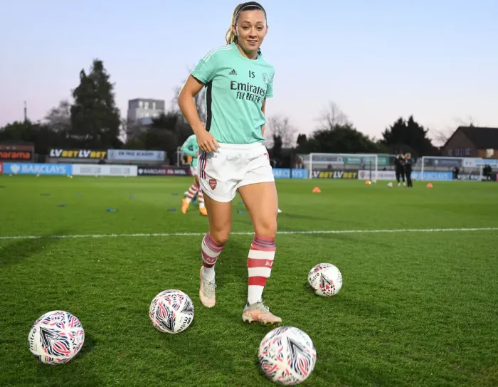Framed Print : Arsenal's Katie McCabe Readies for FA Cup Quarterfinal Battle Against Coventry United