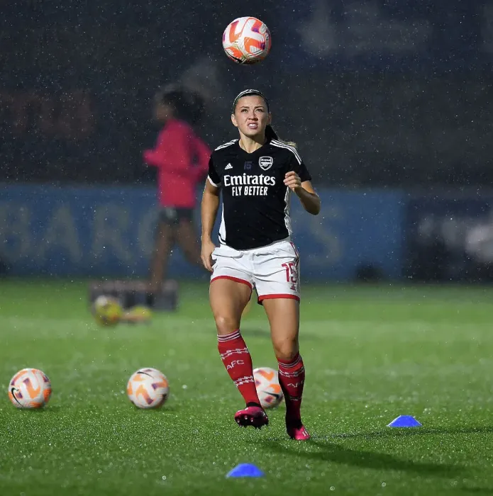 Framed Print : Arsenal's Katie McCabe Readies for FA WSL Clash Against Liverpool Framed Print : Arsenal's Katie McCabe Readies for FA WSL Clash Against Liverpool