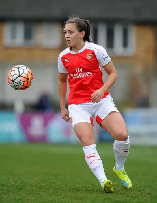 Framed Print : Arsenal's Katie McCabe Scores Decisive Penalty: FA Cup Semi-Final Berth for Arsenal Ladies