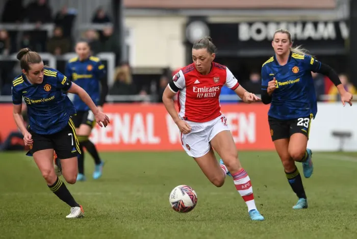 Framed Print : Arsenal's Katie McCabe Shines in Action-Packed Arsenal Women vs Manchester United Women FA WSL Match, 2021-22 Framed Print : Arsenal's Katie McCabe Shines in Action-Packed Arsenal Women vs Manchester United Women FA WSL Match, 2021-22