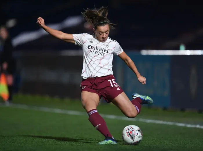 Framed Print : Arsenal's Katie McCabe Shines in FA WSL Showdown against Chelsea