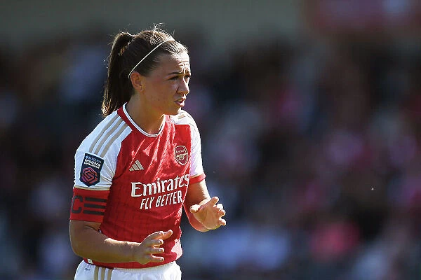 Arsenal's Katie McCabe: Tense Reaction in FA Women's Super League Clash Against Aston Villa