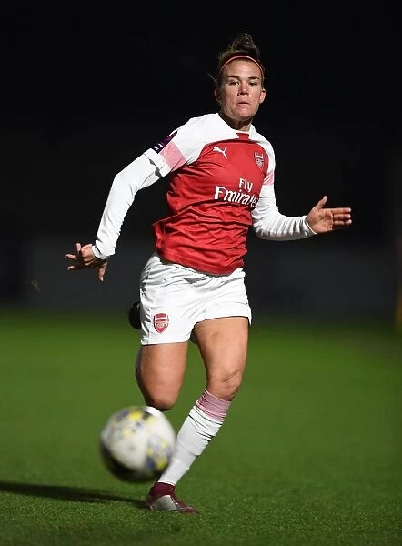 Arsenal's Katrine Veje in Action during FA WSL Cup Match against Birmingham City