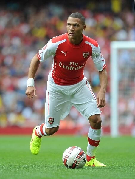 Arsenal's Kieran Gibbs in Action against Benfica at the Emirates Cup, 2014